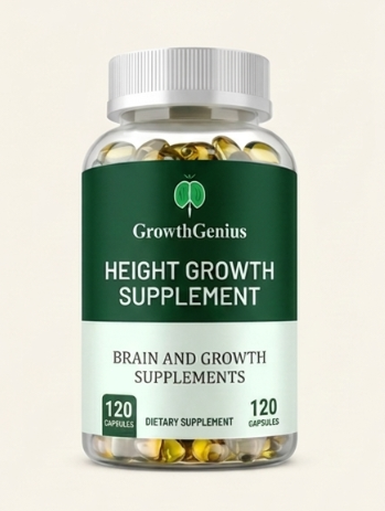 GrowthGenius Calcium + L-Arginine + Zinc – Natural Bone & Joint Support