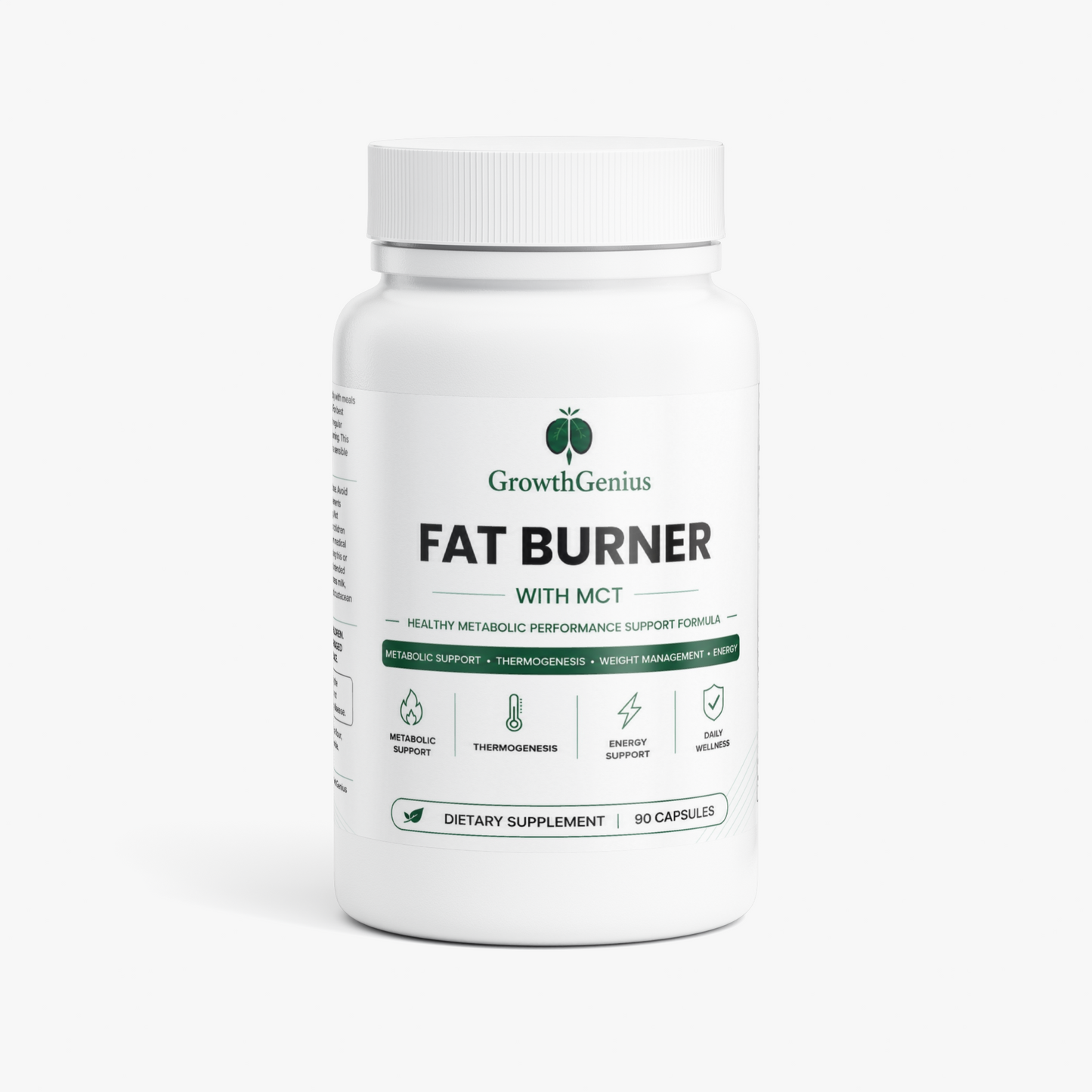 Metabolic Burn with MCT and L-carnitine bottle front view
