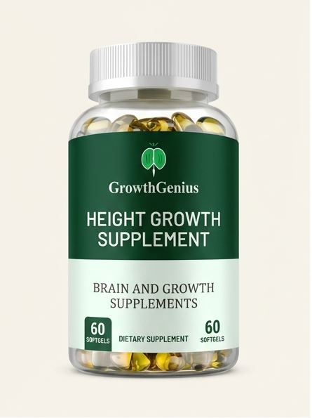 GrowthGenius Calcium + L-Arginine + Zinc – Natural Bone & Joint Support