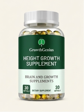 GrowthGenius Calcium + L-Arginine + Zinc – Natural Bone & Joint Support